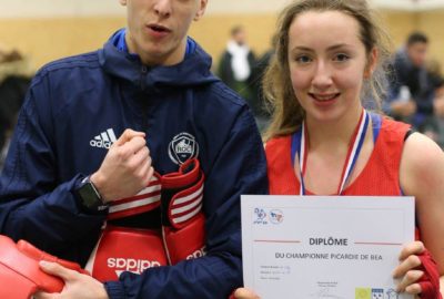 Championne de Picardie en boxe educative